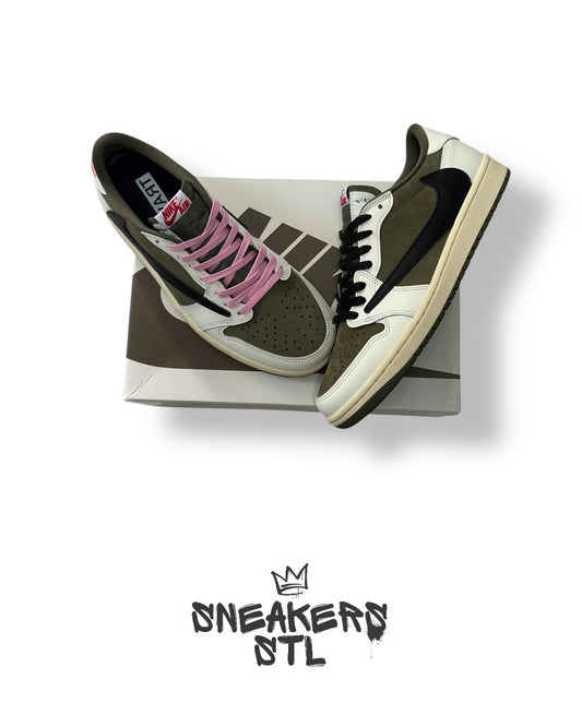JORDAN 1 LOW TRAVIS SCOTT MEDIUM OLIVE