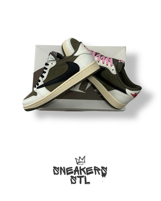 JORDAN 1 LOW TRAVIS SCOTT MEDIUM OLIVE
