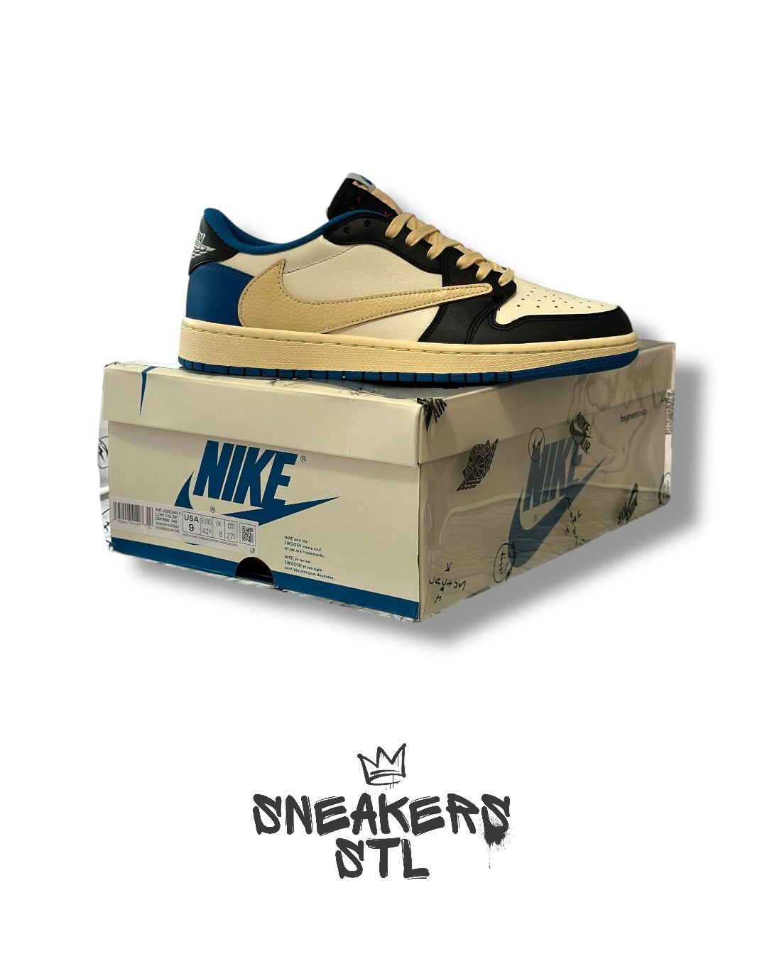 JORDAN 1 LOW TRAVIS SCOTT X FRAGMENT