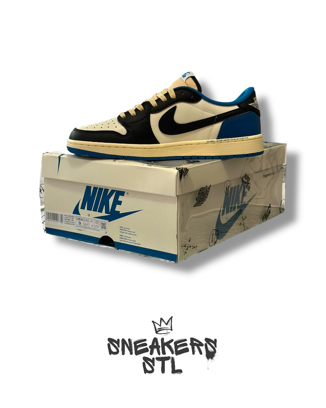 JORDAN 1 LOW TRAVIS SCOTT X FRAGMENT