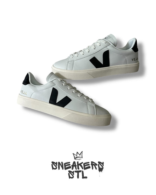 VEJA CAMPO LOW BLACK AND WHITE