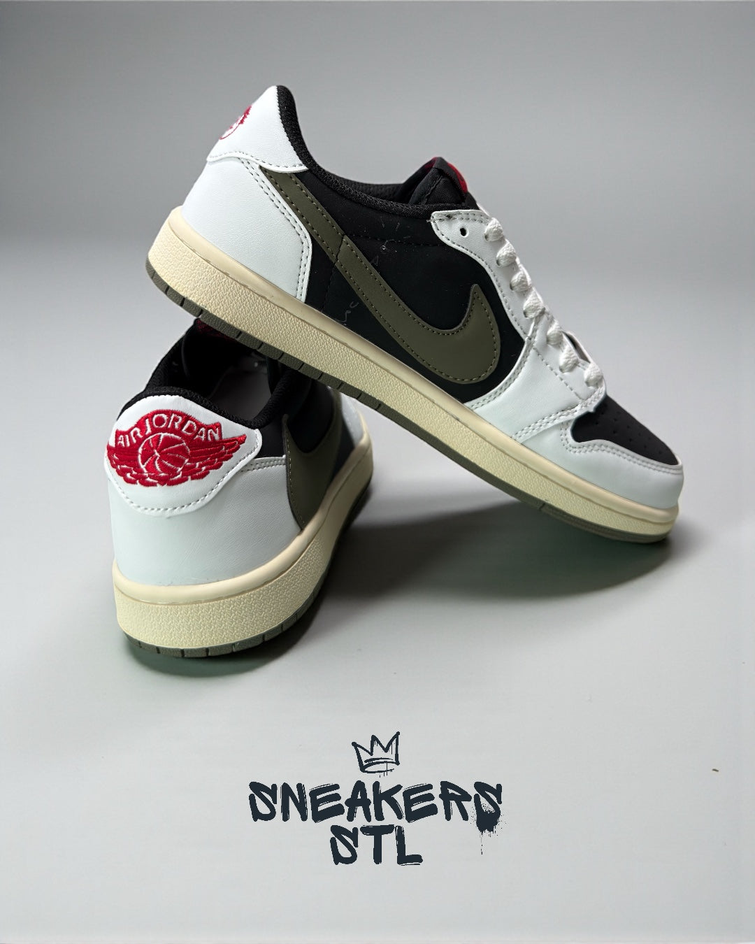 JORDAN 1 LOW X TRAVIS SCOTT OLIVE