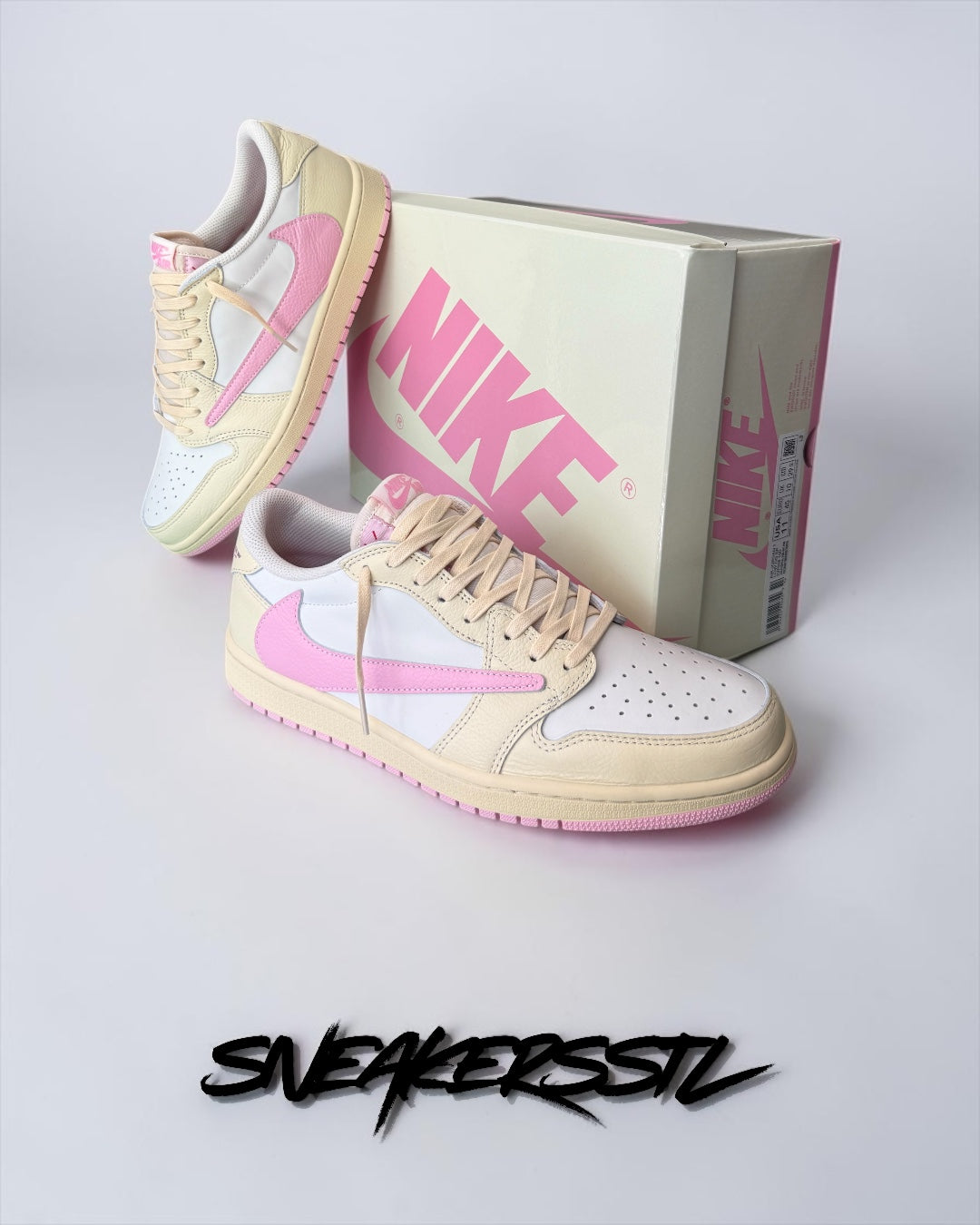 JORDAN 1 LOW TRAVIS SCOTT SHY PINK