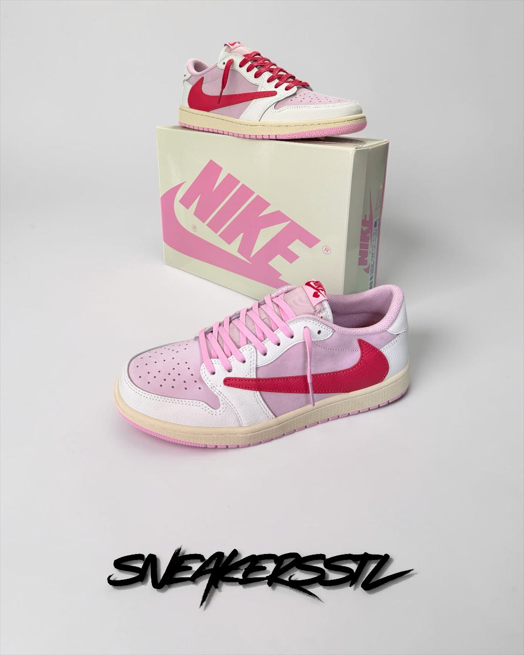 JORDAN 1 LOW TRAVIS SCOTT SAIL TROPICAL PINK