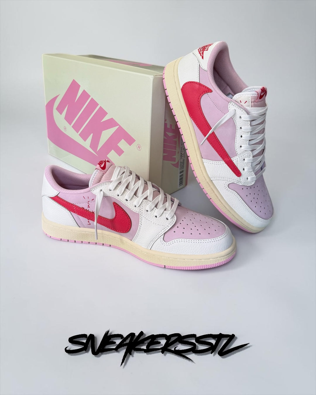 JORDAN 1 LOW TRAVIS SCOTT SAIL TROPICAL PINK