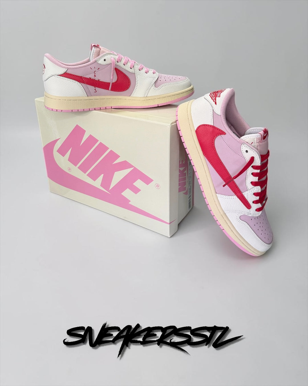 JORDAN 1 LOW TRAVIS SCOTT SAIL TROPICAL PINK