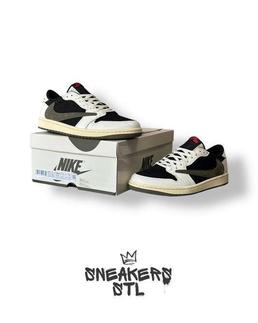 JORDAN 1 LOW TRAVIS SCOTT OLIVE