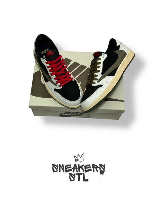 JORDAN 1 LOW TRAVIS SCOTT OLIVE