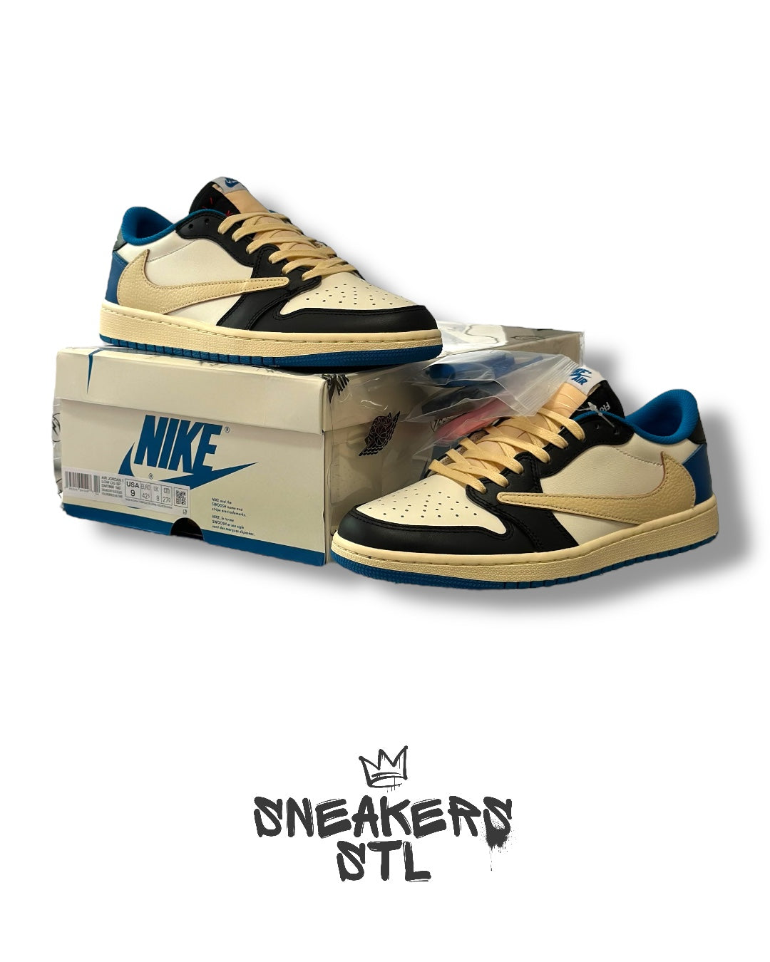 JORDAN 1 LOW TRAVIS SCOTT X FRAGMENT