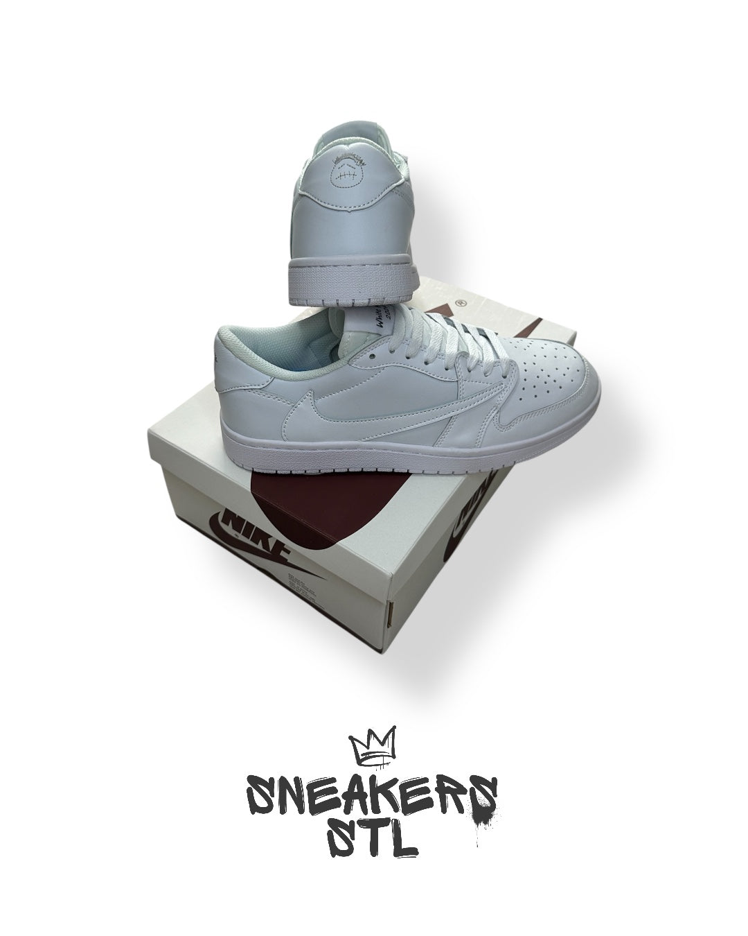 JORDAN 1 LOW TRAVIS SCOTT WHITE PARTY