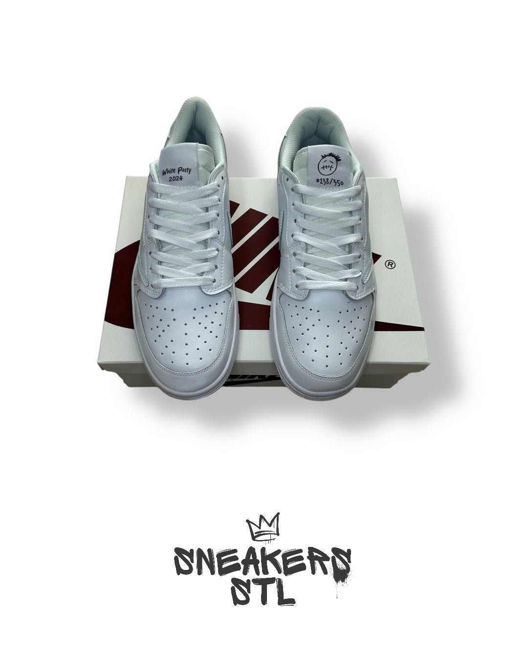 JORDAN 1 LOW TRAVIS SCOTT WHITE PARTY