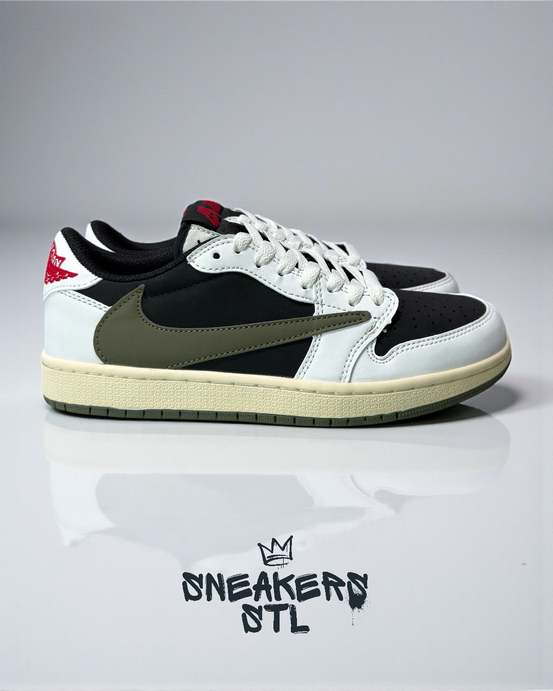 JORDAN 1 LOW X TRAVIS SCOTT OLIVE