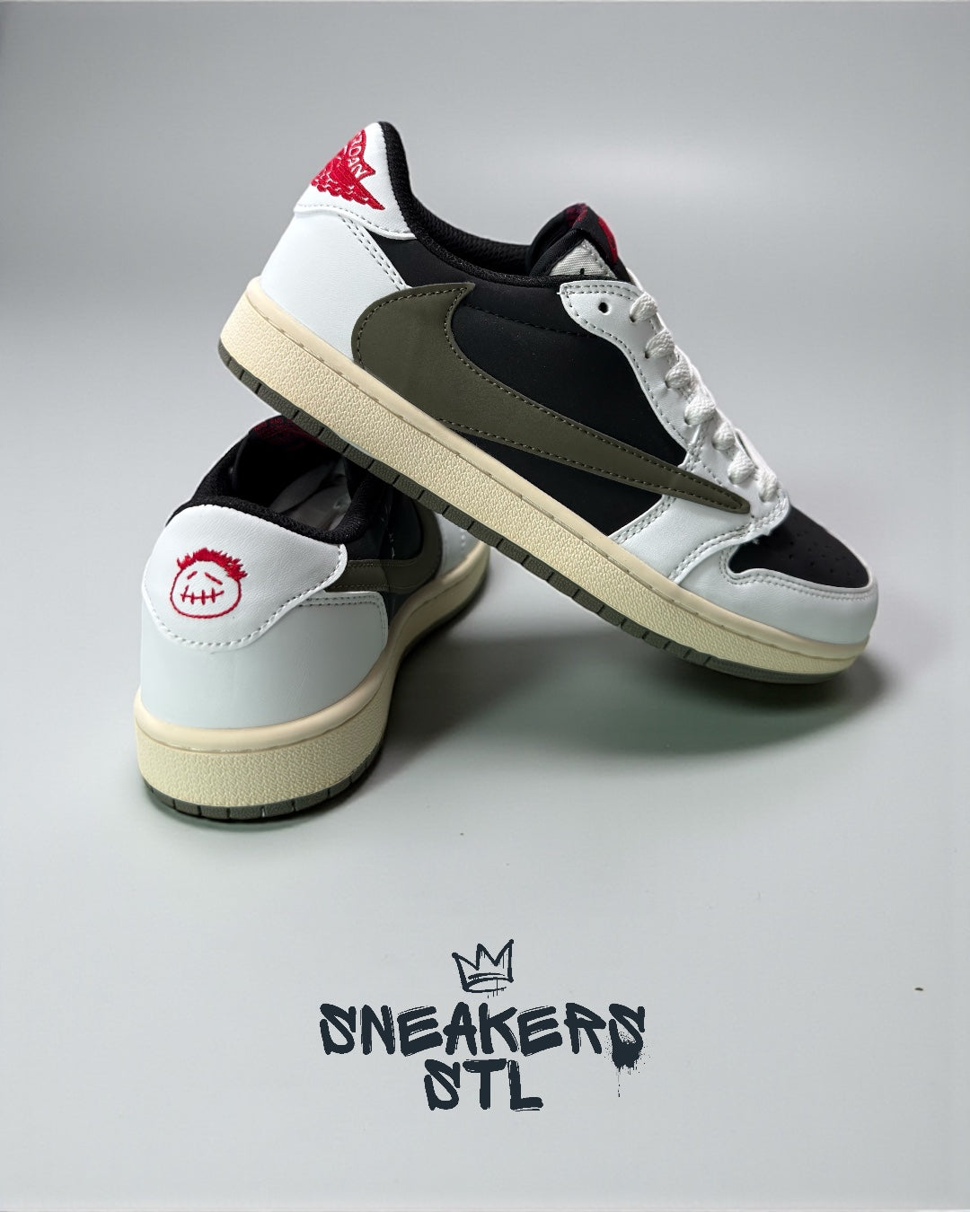 JORDAN 1 LOW X TRAVIS SCOTT OLIVE