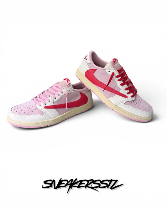 JORDAN 1 LOW TRAVIS SCOTT SAIL TROPICAL PINK