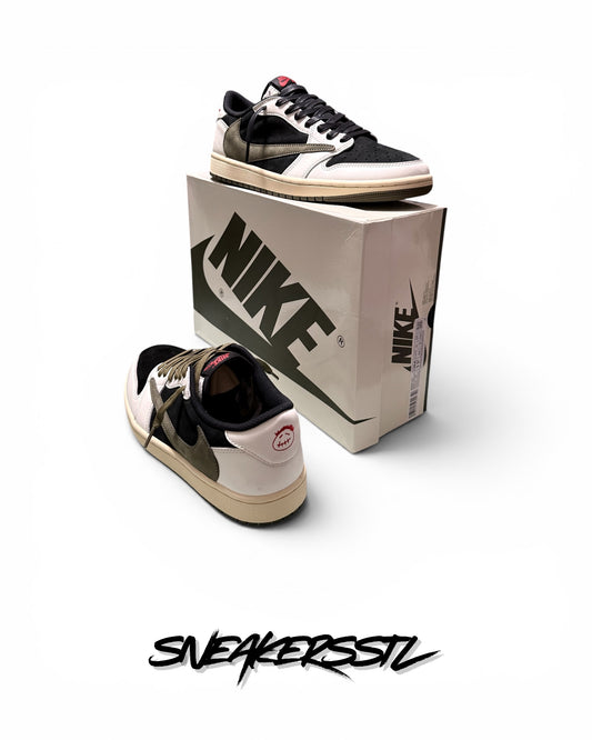 JORDAN 1 LOW TRAVIS SCOTT OLIVE